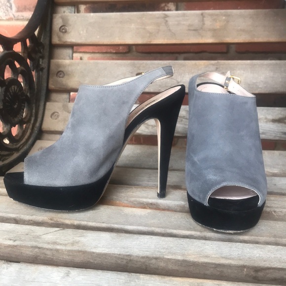 Miu Miu Shoes - Miu Miu platform suede sandals